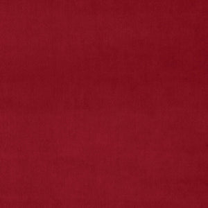 Fabric swatch of a red plain velvet – suitable for use as a velvet upholstery fabric or velvet curtains