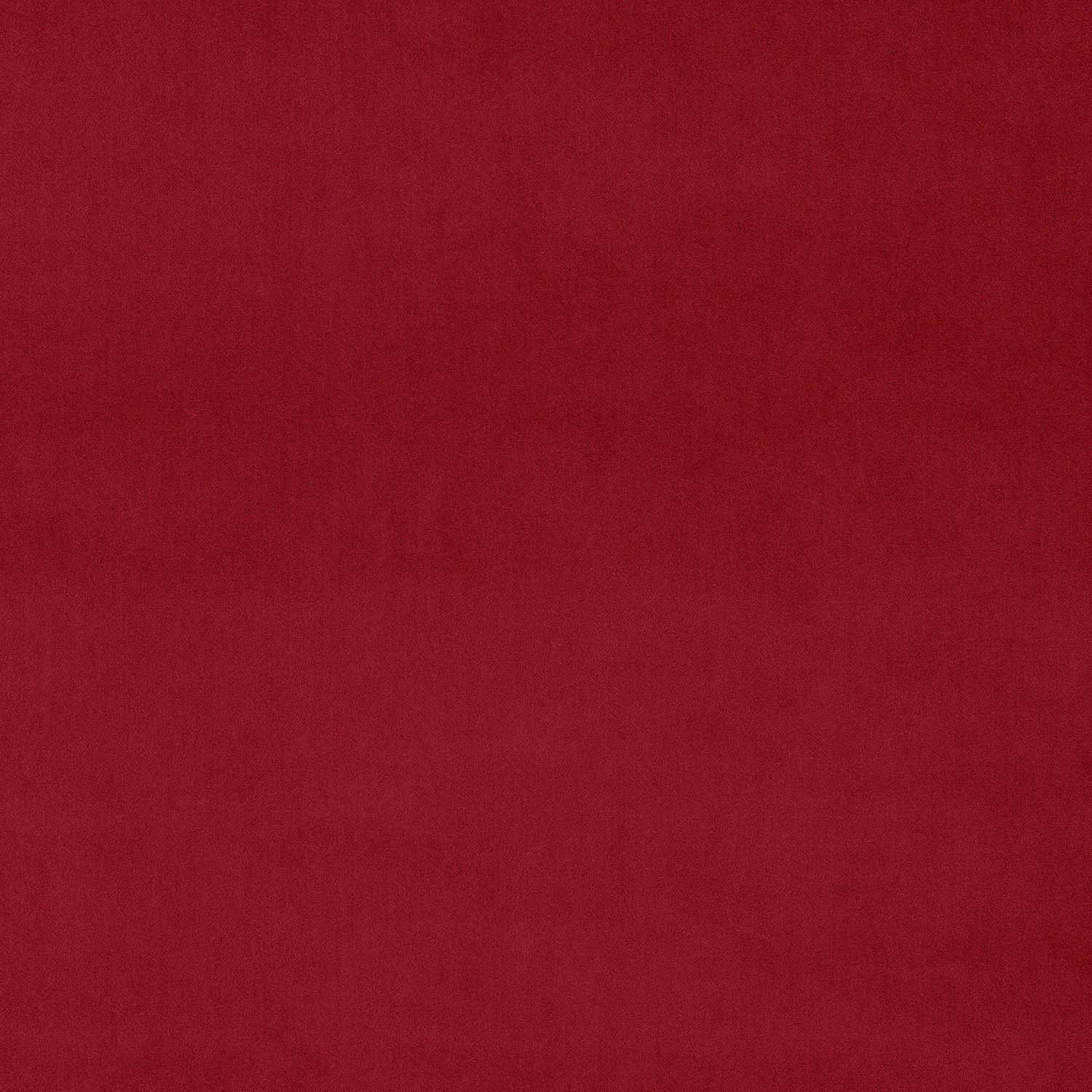 Fabric swatch of a red plain velvet – suitable for use as a velvet upholstery fabric or velvet curtains