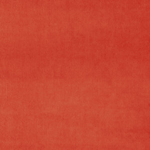 Fabric swatch of a orange plain velvet – suitable for use as a velvet upholstery fabric or velvet curtains