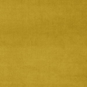 Fabric swatch of a yellow plain velvet – suitable for use as a velvet upholstery fabric or velvet curtains