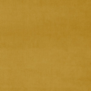 Fabric swatch of a yellow plain velvet – suitable for use as a velvet upholstery fabric or velvet curtains