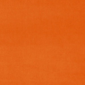 Fabric swatch of a orange plain velvet – suitable for use as a velvet upholstery fabric or velvet curtains