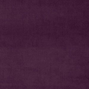 Fabric swatch of a purple plain velvet – suitable for use as a velvet upholstery fabric or velvet curtains