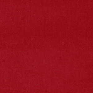 Fabric swatch of a red plain velvet – suitable for use as a velvet upholstery fabric or velvet curtains