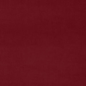 Fabric swatch of a red plain velvet – suitable for use as a velvet upholstery fabric or velvet curtains