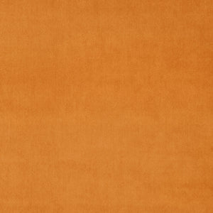 Fabric swatch of a orange eco plain velvet – suitable for use as a velvet upholstery fabric or velvet curtains