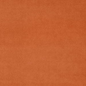 Fabric swatch of a orange eco plain velvet – suitable for use as a velvet upholstery fabric or velvet curtains